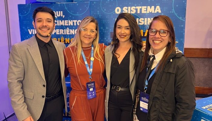 Felipe Cabral, Rita Brandão (CCM), Thaiane Falcão e Fernanda Mansur (CCM) durante evento realizado no Rio de Janeiro