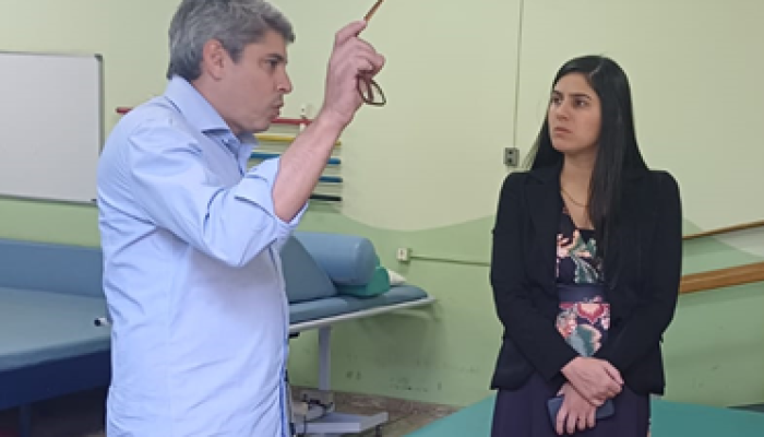 O coordenador executivo da Apadefi, Rodolfo Levenhagen, e a deputada federal Chris Tonietto